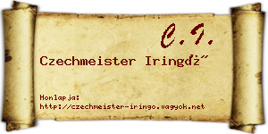 Czechmeister Iringó névjegykártya